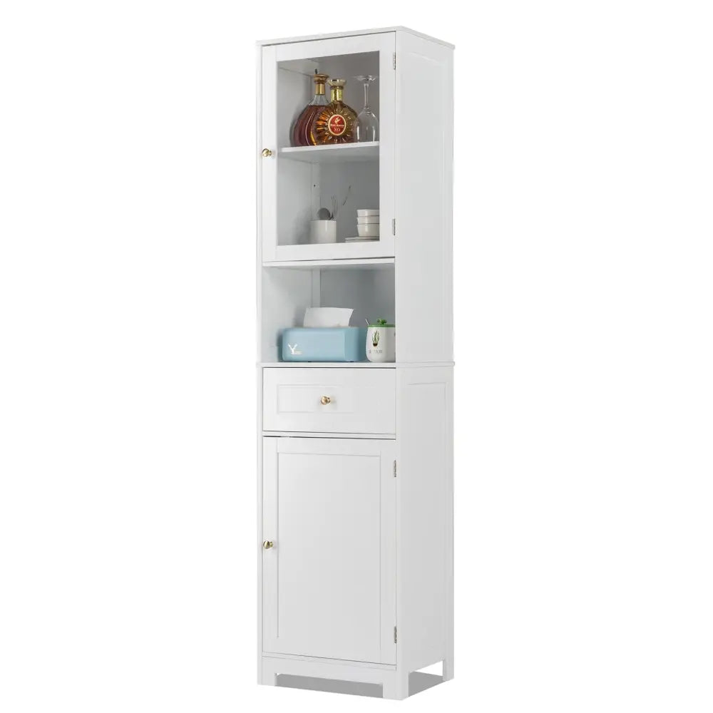 2 Doors 1 Pumping 1 Shelf Bathroom Cabinet White MLNshops]