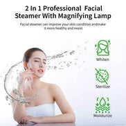 MLNshops 2-in-1 Facial Steamer with Magnifying Lamp