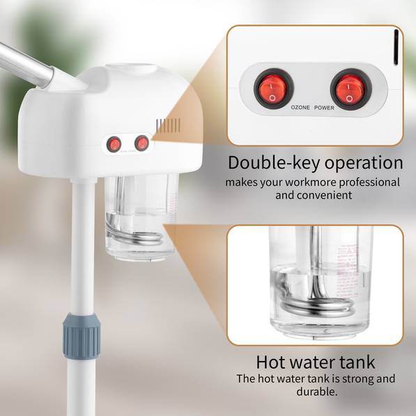 MLNshops 2-in-1 Facial Steamer with Magnifying Lamp