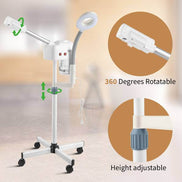 MLNshops 2-in-1 Facial Steamer with Magnifying Lamp