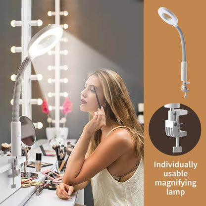 MLNshops 2-in-1 Facial Steamer with Magnifying Lamp