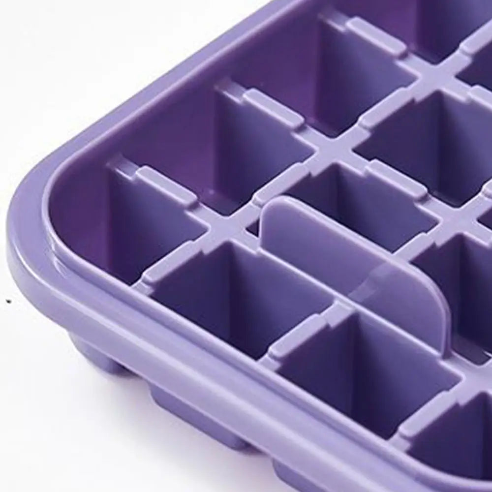 2 Layers One-Button Easy Release 64 pcs Ice Cube Bin Tray MLNshops]