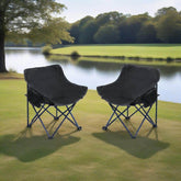 MLNshops 2 Piece Camping Chairs with Carry Bag