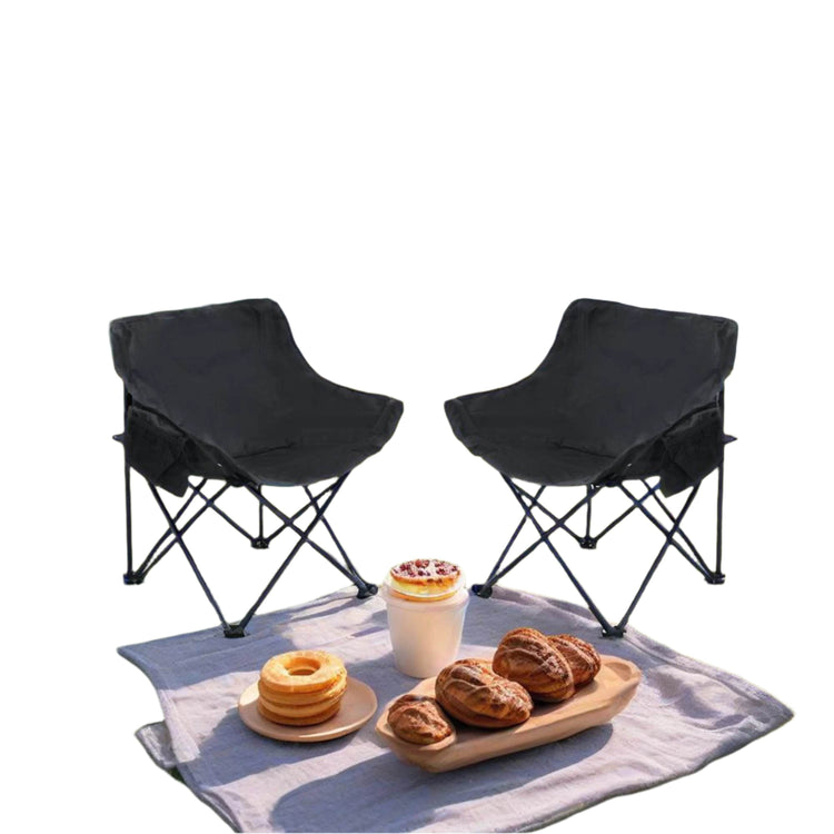 MLNshops 2 Piece Camping Chairs with Carry Bag Default