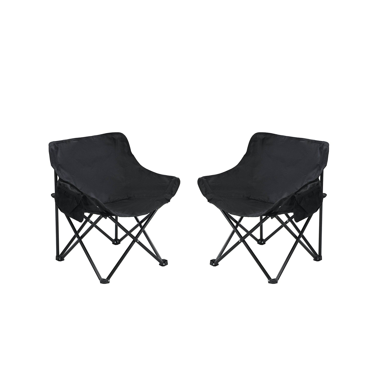 MLNshops 2 Piece Camping Chairs with Carry Bag