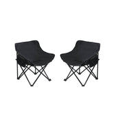 MLNshops 2 Piece Camping Chairs with Carry Bag