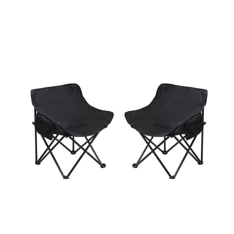 MLNshops 2 Piece Camping Chairs with Carry Bag