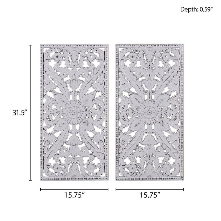 MLNshops 2-Piece Wooden Wall Decoration Set