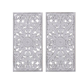 MLNshops 2-Piece Wooden Wall Decoration Set