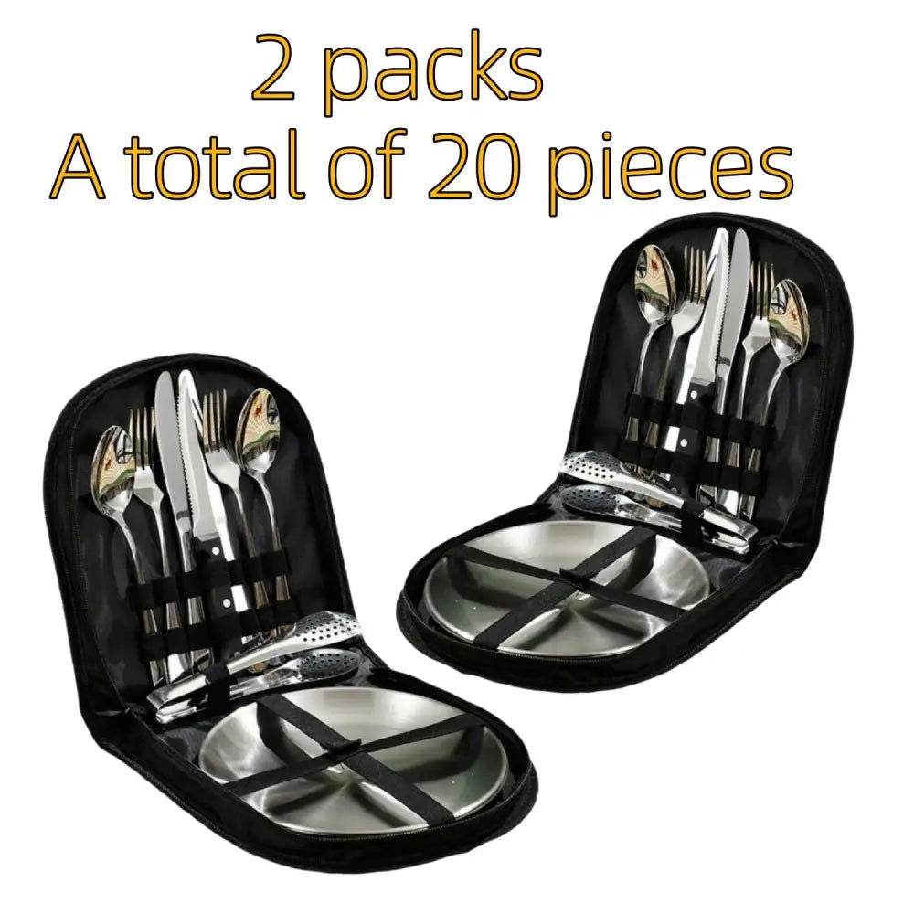 MLNshops 20-Piece Camping Utensil Set for Outdoor Dining