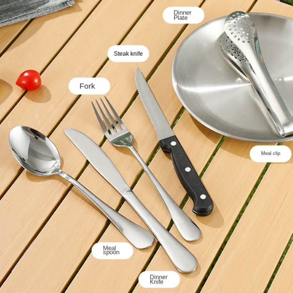 MLNshops 20-Piece Camping Utensil Set for Outdoor Dining