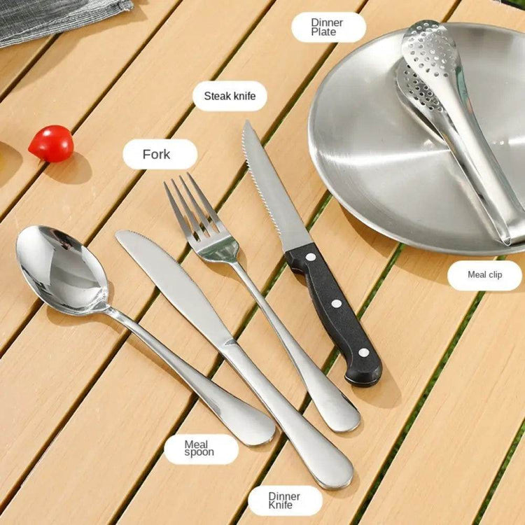 MLNshops 20-Piece Camping Utensil Set for Outdoor Dining
