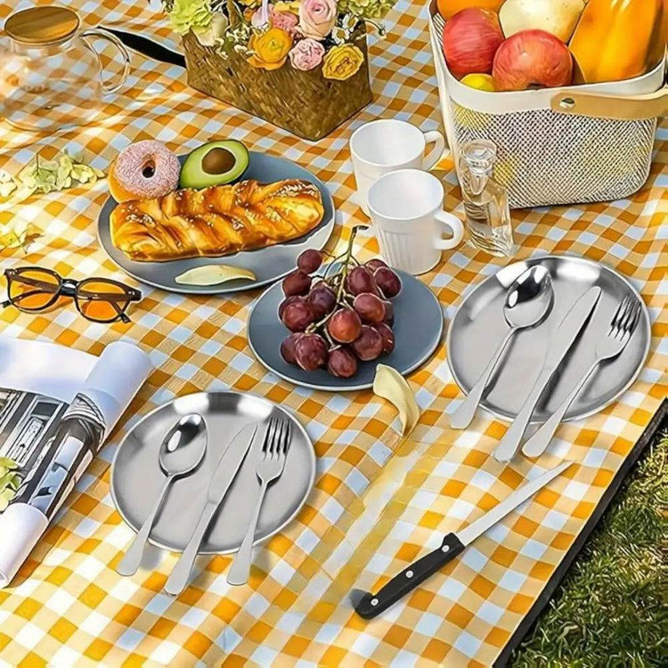 MLNshops 20-Piece Camping Utensil Set for Outdoor Dining