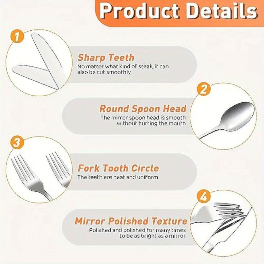MLNshops 20-Piece Camping Utensil Set for Outdoor Dining