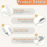 MLNshops 20-Piece Camping Utensil Set for Outdoor Dining