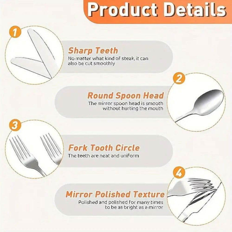 MLNshops 20-Piece Camping Utensil Set for Outdoor Dining