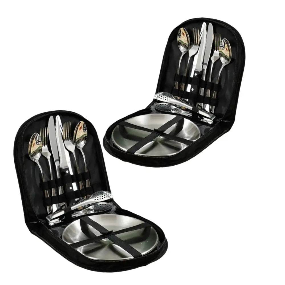 MLNshops 20-Piece Camping Utensil Set for Outdoor Dining