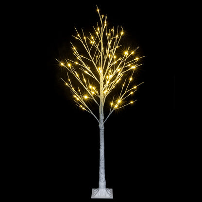 4FT Snowflake Christmas Tree with 48 LED Lamp MLNshops]