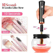 Battery Operated Electric Makeup Brush Cleaner Automatic Brush Washer and Dryer
