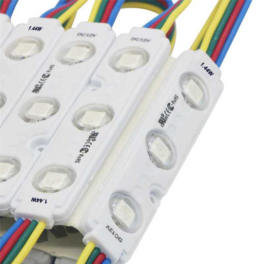 RGB SMD 5050 3 LED Module Light 12V For Sign Letter Channel Lamp Store Window
