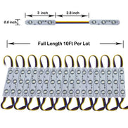 RGB SMD 5050 3 LED Module Light 12V For Sign Letter Channel Lamp Store Window