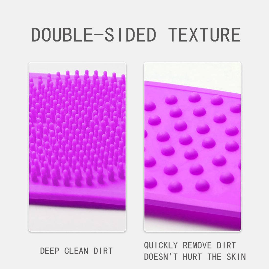 2pcs X Silicone Back Scrubber For Shower Silicone Bath Body Brush Easy To Clean Exfoliating Silicone Bath Body Brush Silicone Body Scrubber For Women