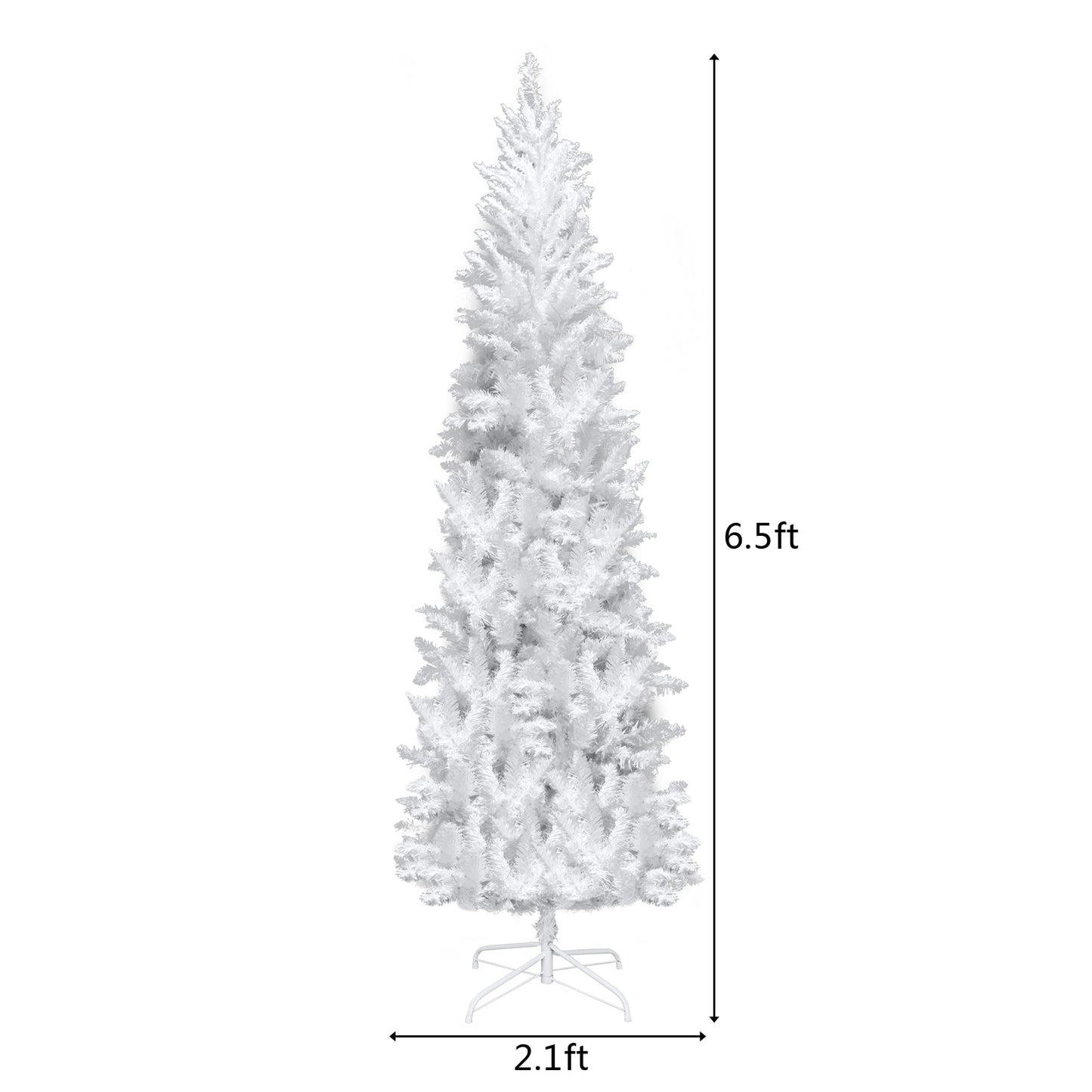 6.5ft Flocking Tied Light Christmas Tree MLNshops]