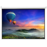 100" 4:3 80" x 60" Viewing Area Motorized Projector Screen with Remote Control Matte White