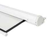 100" 4:3 80" x 60" Viewing Area Motorized Projector Screen with Remote Control Matte White