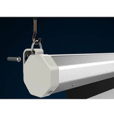 100" 4:3 80" x 60" Viewing Area Motorized Projector Screen with Remote Control Matte White
