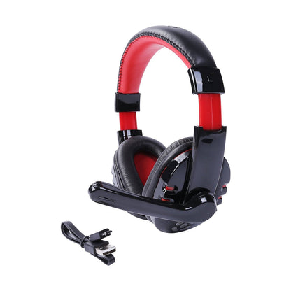 Wireless Bluetooth 4.2 Over-Ear Earphone, Noise-Canceling Adjustable Earphone, Deep Bass Stereo Gaming Micro Headphones