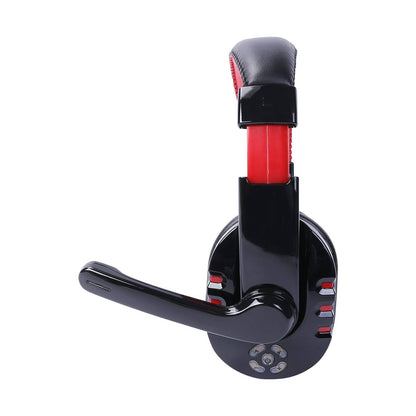 Wireless Bluetooth 4.2 Over-Ear Earphone, Noise-Canceling Adjustable Earphone, Deep Bass Stereo Gaming Micro Headphones