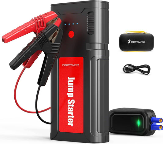 DBPOWER Jump Starter Battery Pack, 2750A Peak 76.96Wh, Portable Car Jump Starter (Up to 10L Gas/8L Diesel Engine) 12V Auto Battery Booster