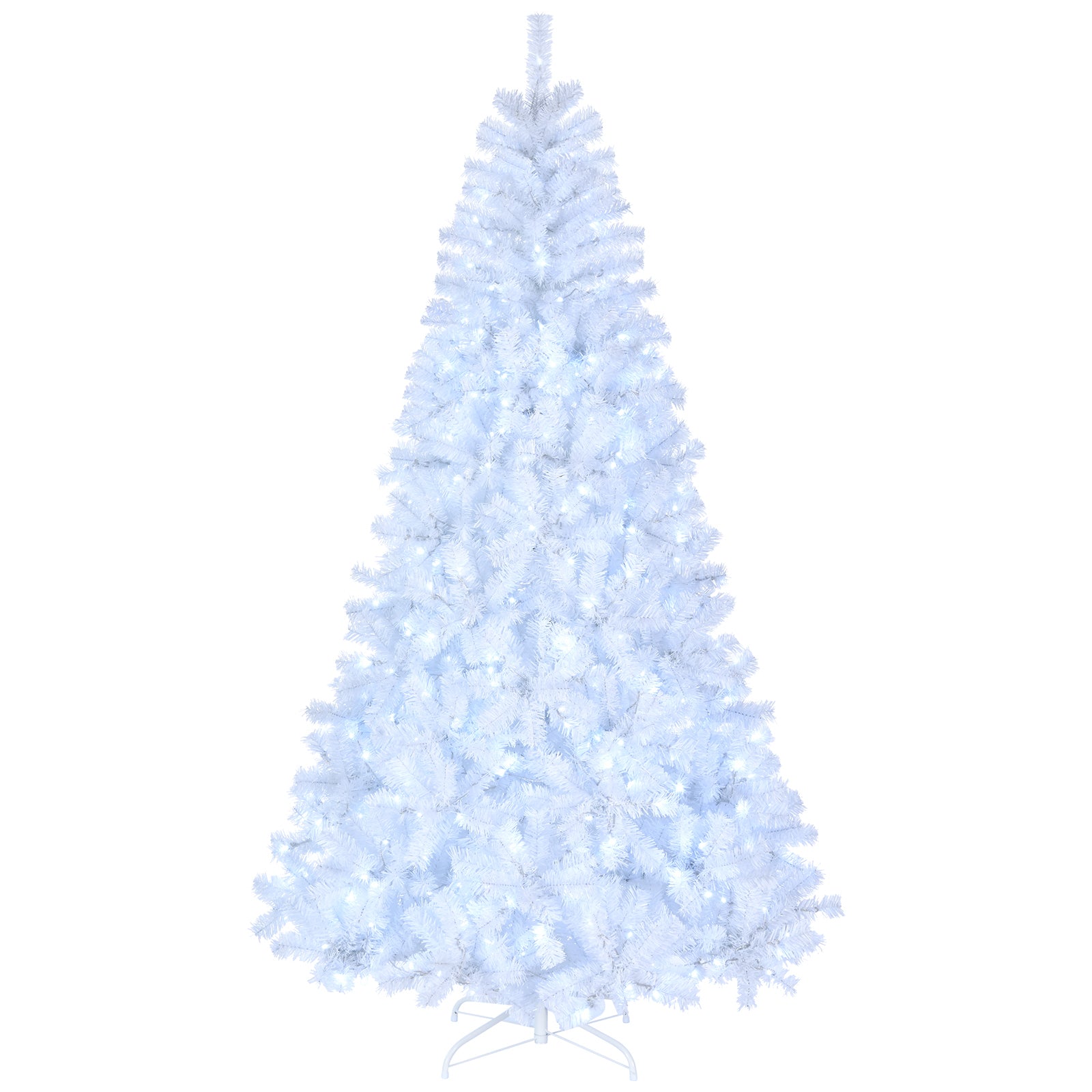 8ft White 670 Lights Warm Color 8 Modes 2008 Branch Christmas Tree White MLNshops]