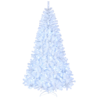 8ft White 670 Lights Warm Color 8 Modes 2008 Branch Christmas Tree White MLNshops]