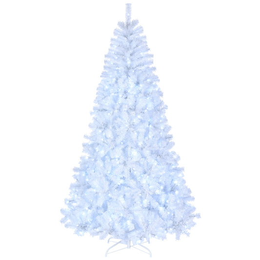 8ft White 670 Lights Warm Color 8 Modes 2008 Branch Christmas Tree White MLNshops]