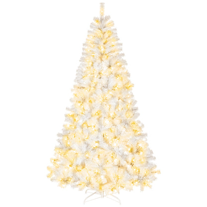 8ft White 670 Lights Warm Color 8 Modes 2008 Branch Christmas Tree White MLNshops]