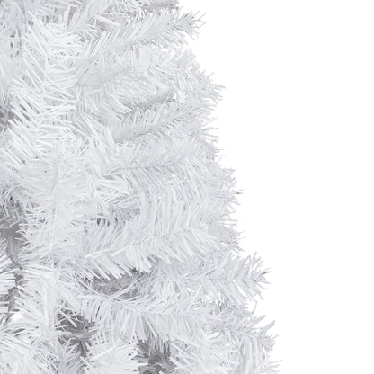 7FT Iron Leg White Christmas Tree with 950 Branches MLNshops]