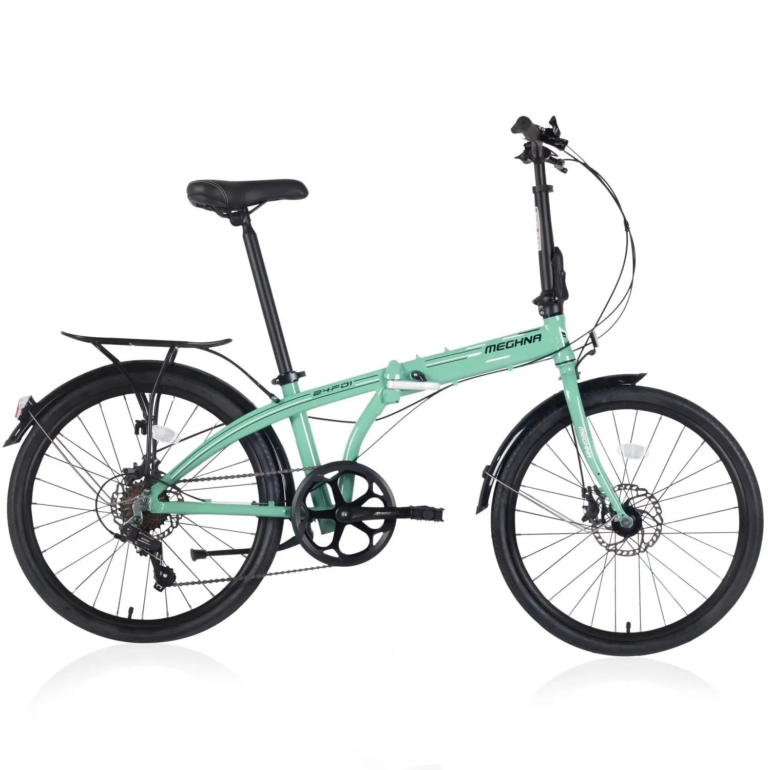 24’’ Folding City Bike Aluminum Frame 7 Speed Folding Bike