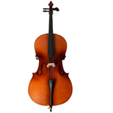 4/4 Acoustic Cello Case, Bow Rosin, Wood Color