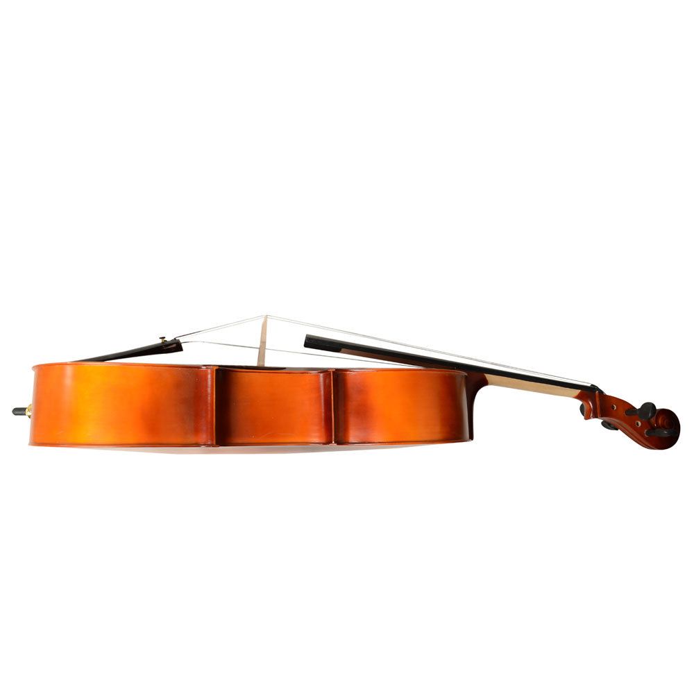 4/4 Acoustic Cello Case, Bow Rosin, Wood Color