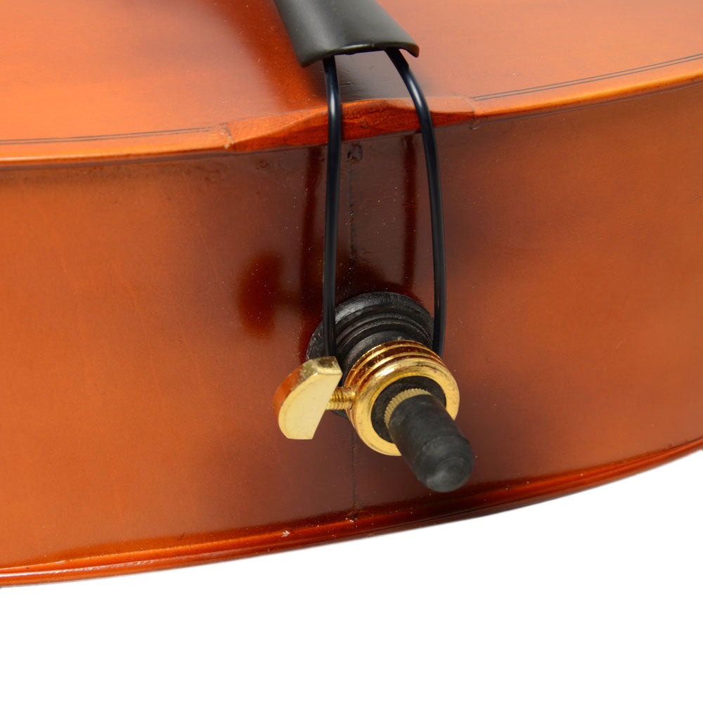 4/4 Acoustic Cello Case, Bow Rosin, Wood Color