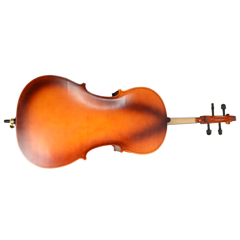4/4 Acoustic Cello Case, Bow Rosin, Wood Color