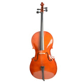 4/4 Retro Style Acoustic Cello Case Bow Rosin Default Title