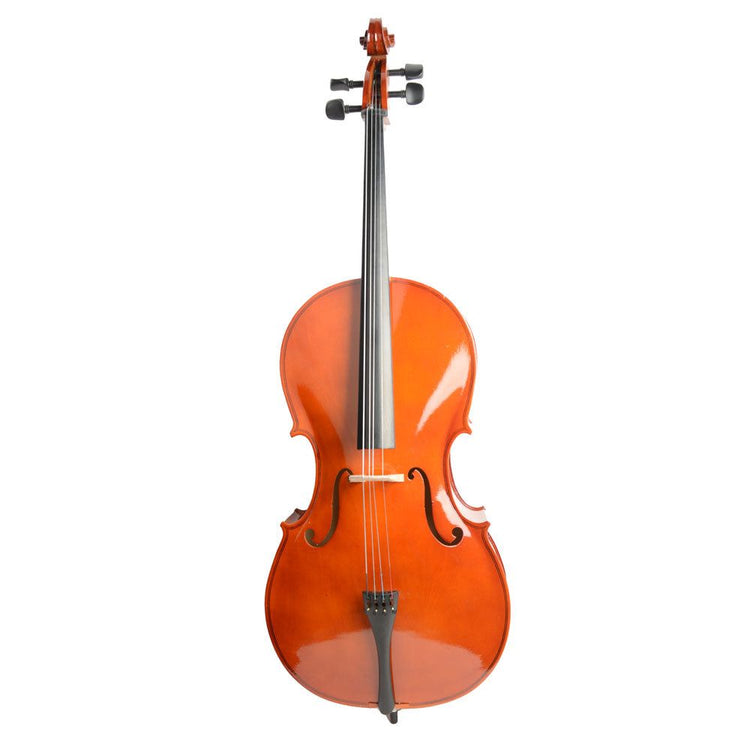 4/4 Retro Style Acoustic Cello Case Bow Rosin Default Title