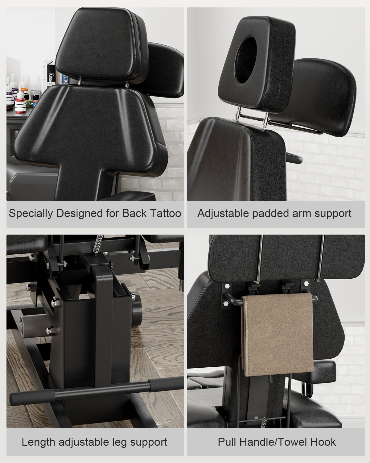 Multi-Purpose Electric Height Adjustable Tattoo Chair