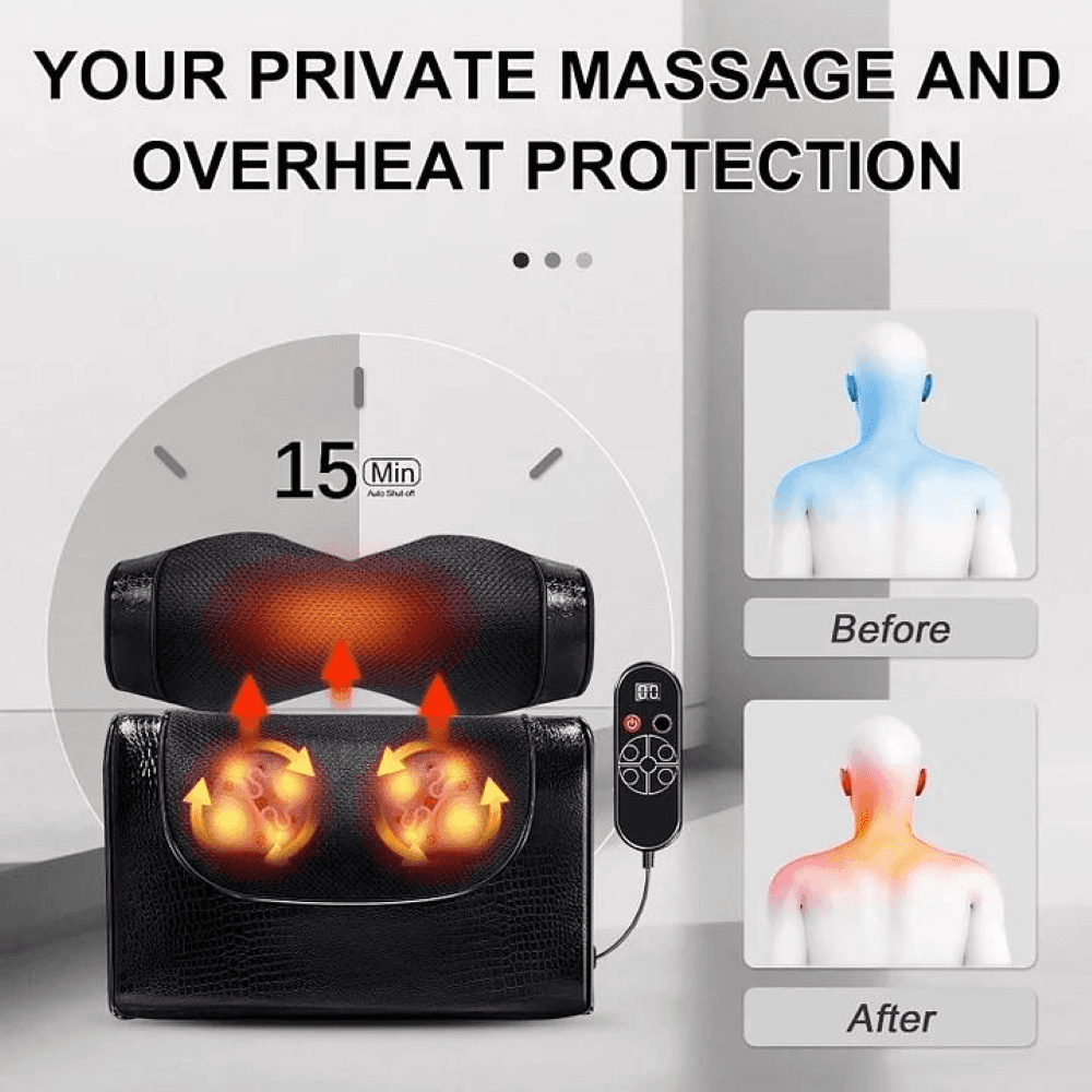Back Massager, Massager with Heat, Electric Back Massager for Shoulder