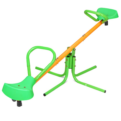 360 Degree Rotation Outdoor Kids Spinning Seesaw Sit and Spin Teeter Totter Outdoor Playground Equipment Swivel Teeter Totter for Backyard MLNshops]