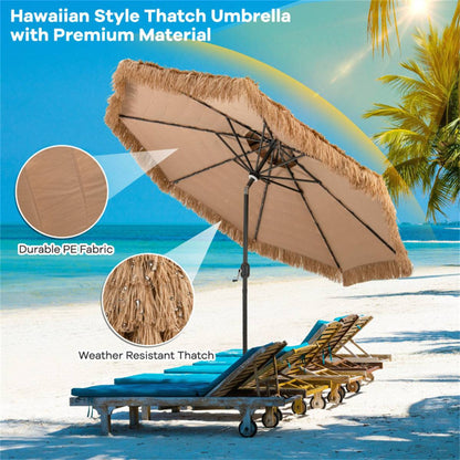 10-foot portable Beach Umbrella with Led Lights.