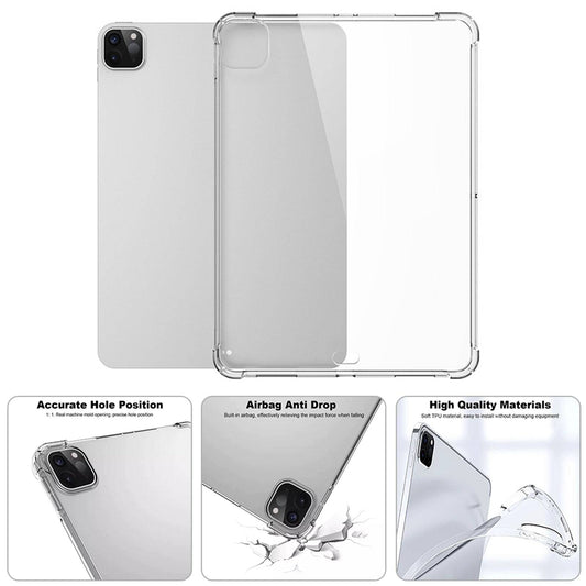 For iPad Pro 2024 13-inch Shockproof Crystal Clear TPU Back Case Slim Cover